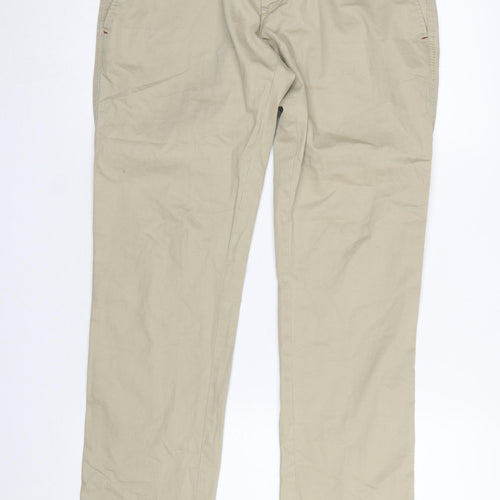 Tailored Denim 1972 Men's Beige Chino Trousers 32W 32L Regular Fit