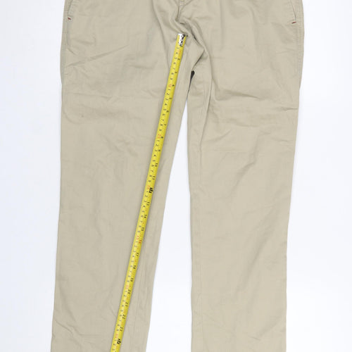 Tailored Denim 1972 Men's Beige Chino Trousers 32W 32L Regular Fit