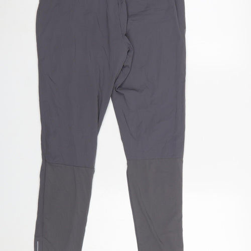 MAN Active Mens Grey S Regular Fit Jogger Trousers Lightweight Stretch