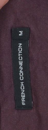 French Connection Men's Burgundy Cotton Crew Neck T-Shirt Size M