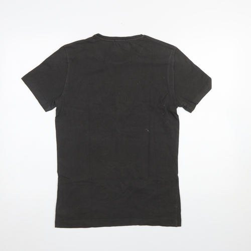 Calvin Klein Jeans Mens Black Logo Slim Fit T-Shirt Size S