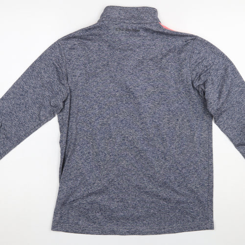 O’Neills Boys Blue & Coral 1/4 Zip Pullover Sweatshirt Age 13