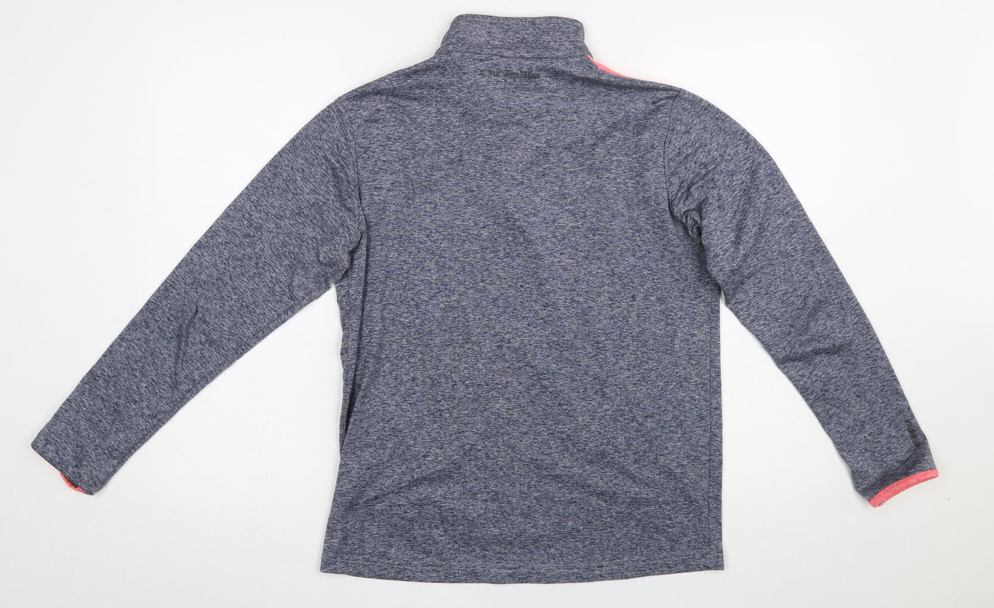O’Neills Boys Blue & Coral 1/4 Zip Pullover Sweatshirt Age 13