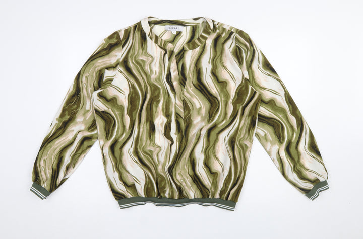 Gerard Womens Multicoloured Size 14 Long Sleeve Polyester Blouse