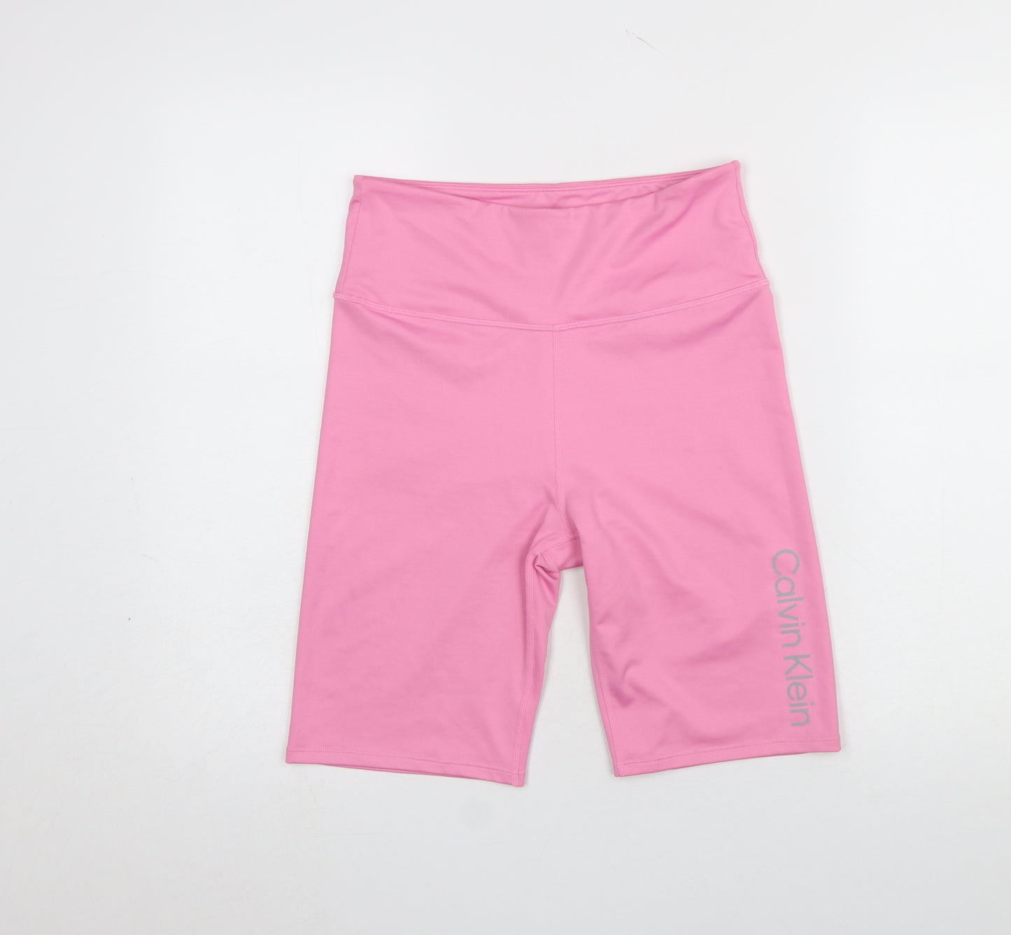 Calvin Klein Women’s Pink Biker Activewear Shorts M Slim Fit
