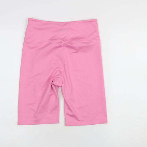Calvin Klein Women’s Pink Biker Activewear Shorts M Slim Fit