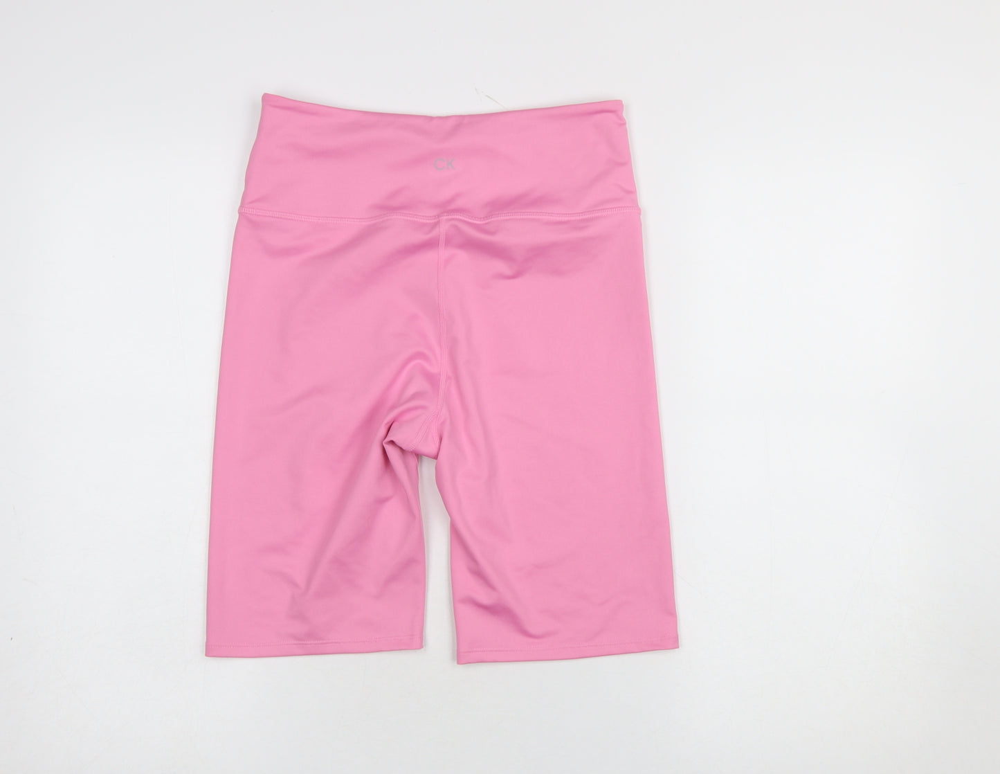 Calvin Klein Women’s Pink Biker Activewear Shorts M Slim Fit