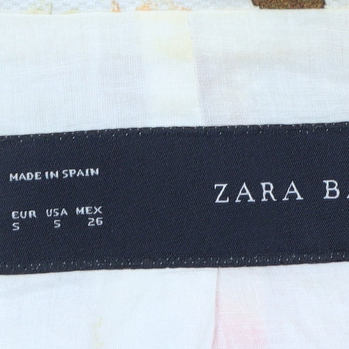 Zara Basic Women's Multicoloured Floral Blazer Jacket Size S