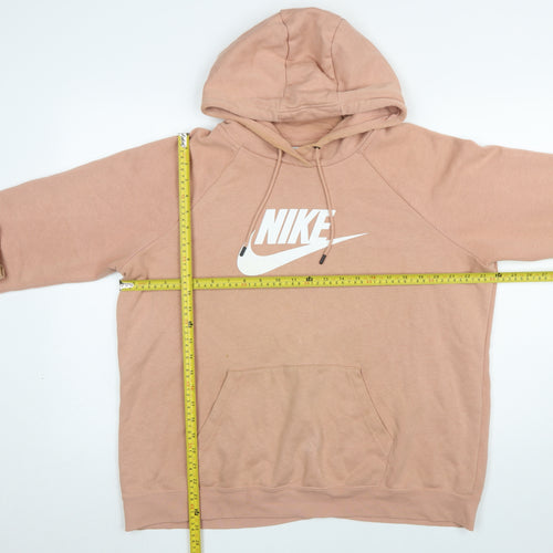 Nike Women’s Beige XL Pullover Hoodie Sweatshirt Cotton Blend