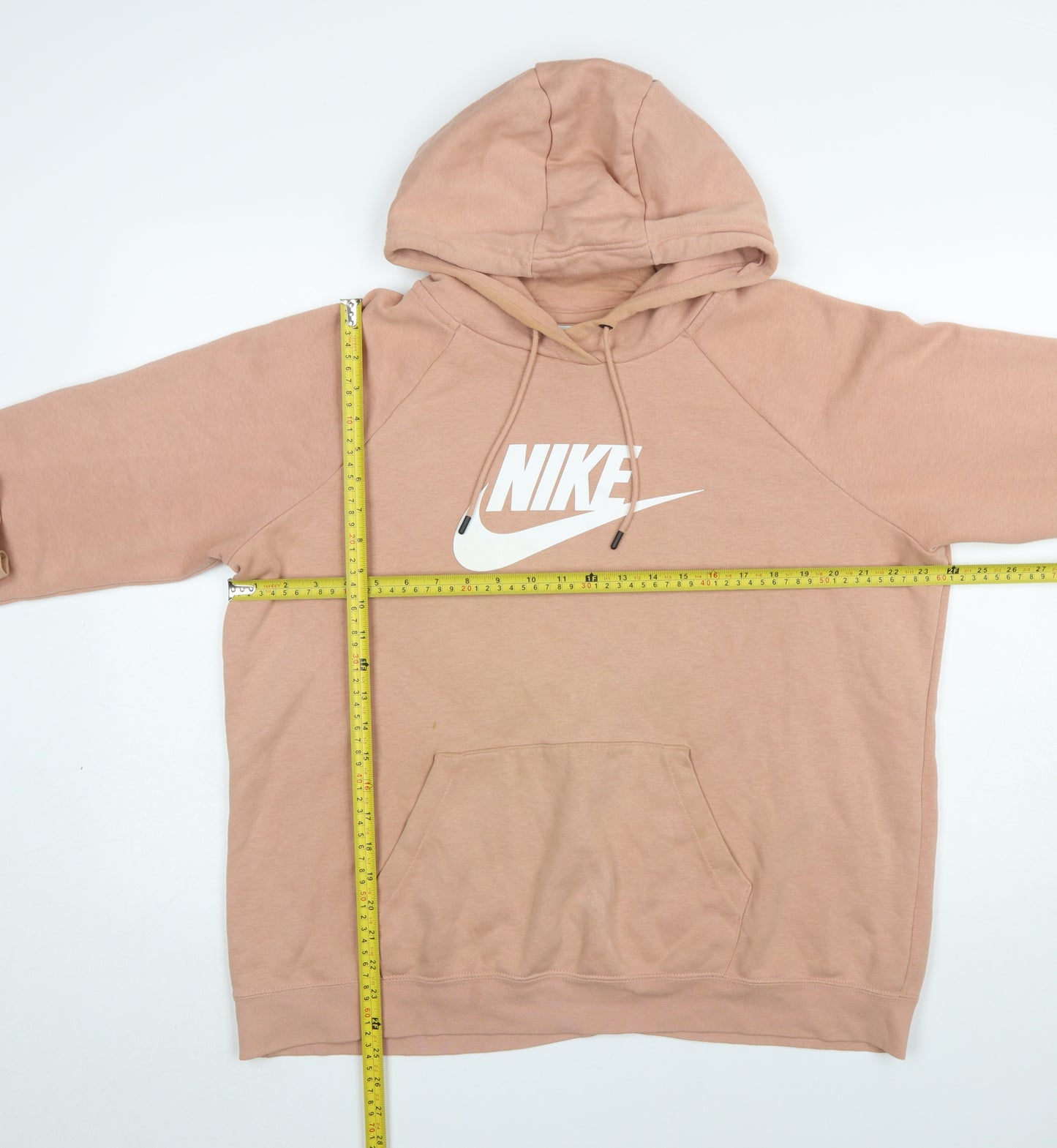 Nike Women’s Beige XL Pullover Hoodie Sweatshirt Cotton Blend
