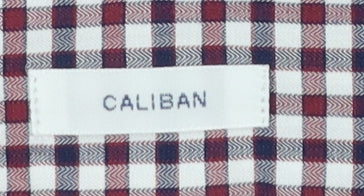 Caliban Men's Multicoloured Check Cotton Button-Up Shirt 16.5in