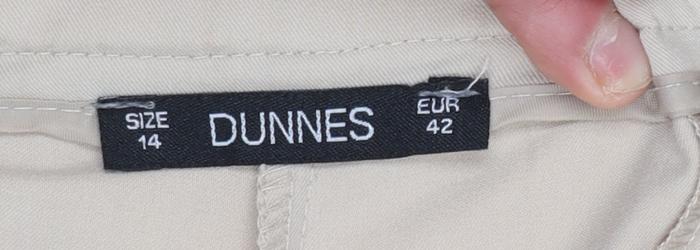 Dunnes Womens Beige Chino Trousers Size 14 Regular Fit