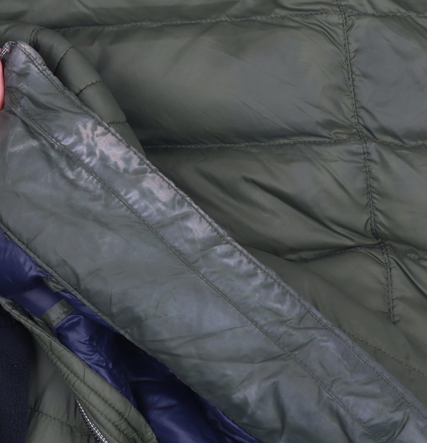 Lucky Brand Men's Green Puffer Jacket Size S Quilted Zip Up Winter Coat