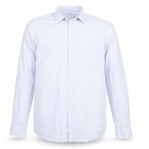 Top Secret Men's Blue Cotton Long Sleeve Dress Shirt XL 44/45