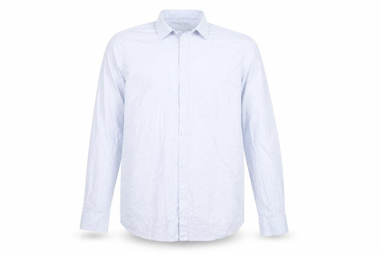 Top Secret Men's Blue Cotton Long Sleeve Dress Shirt XL 44/45