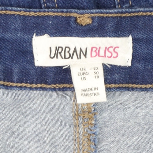 Urban Bliss Women's Blue Plus Size 22 Skinny Stretch Denim Jeans