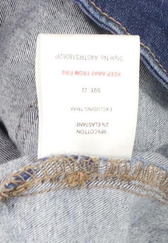 Urban Bliss Women's Blue Plus Size 22 Skinny Stretch Denim Jeans