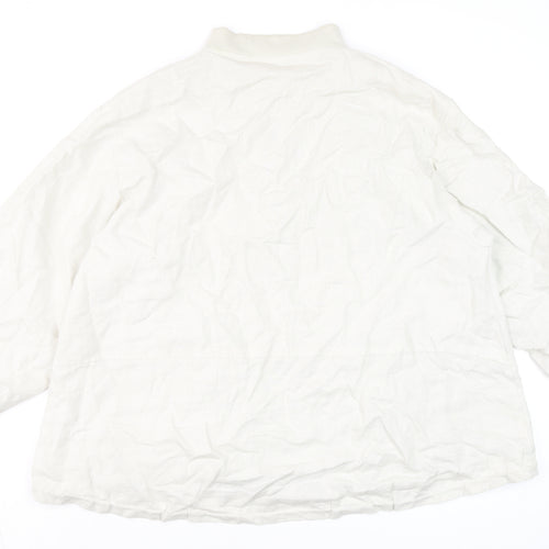 Carolyn Donnelly The Edit Women’s Beige Linen Bomber Jacket L