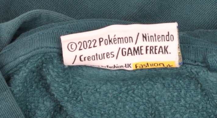 Next Boys Blue Pokémon Pikachu Sequin Pullover Hoodie 11 Years