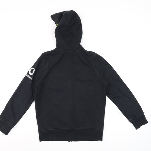 Canterbury Boys Black Full Zip Hoodie IRFU 10 Years Cotton Blend