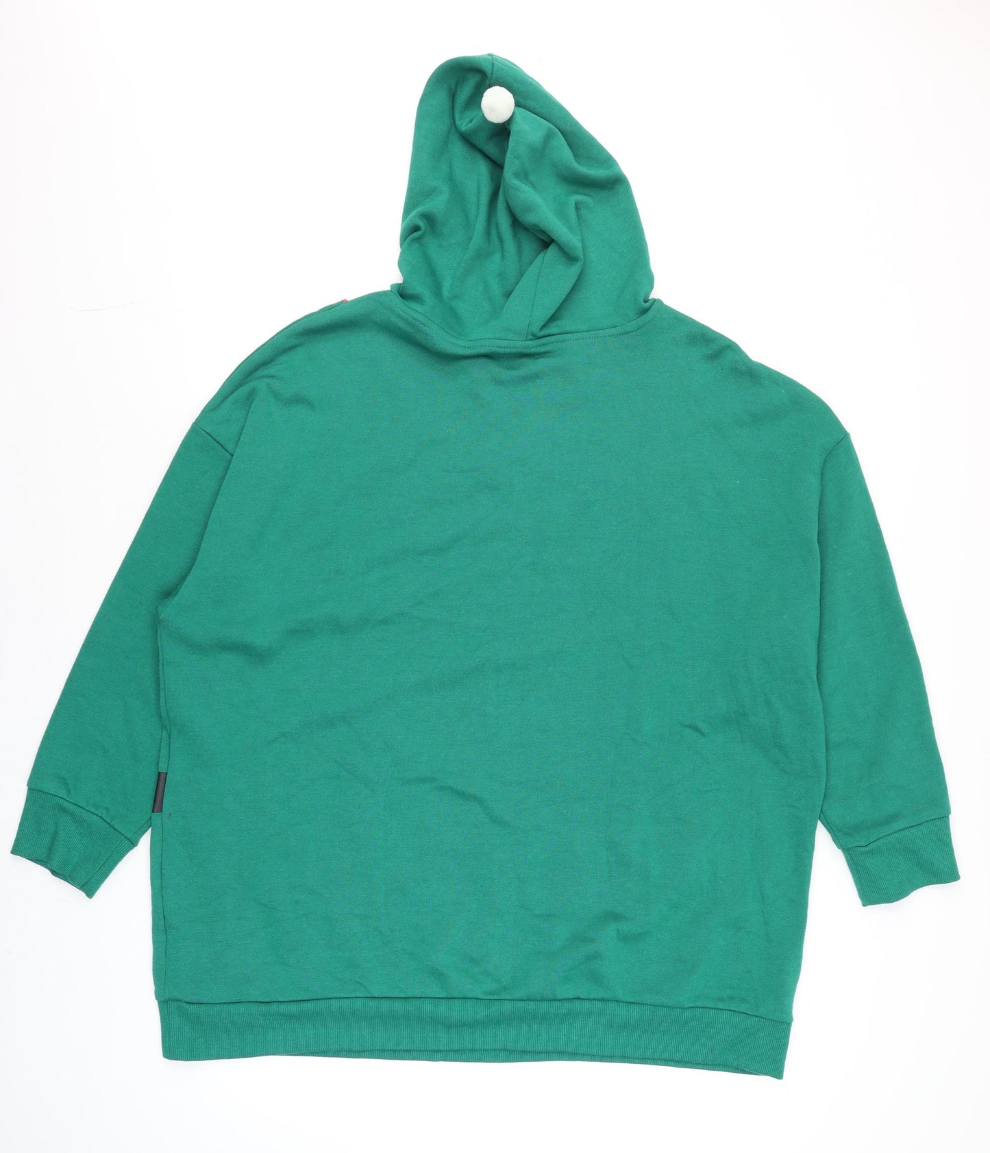 George Men's Green XL Christmas Elf Hooded T-Shirt