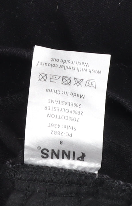 PINNS Women's Black Skinny Stretch Jeans Size 8