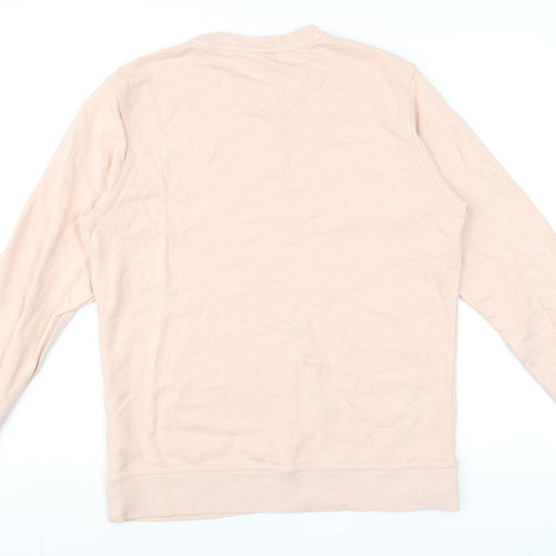Nike Women Pink Crew Neck Pullover Sweatshirt Size M Cotton