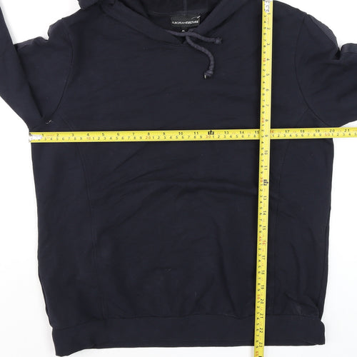 European Culture Men's Navy Blue Pullover Hoodie XL Cotton Blend