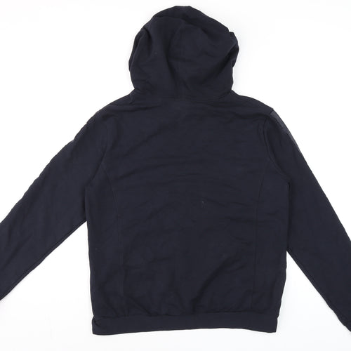 European Culture Men's Navy Blue Pullover Hoodie XL Cotton Blend