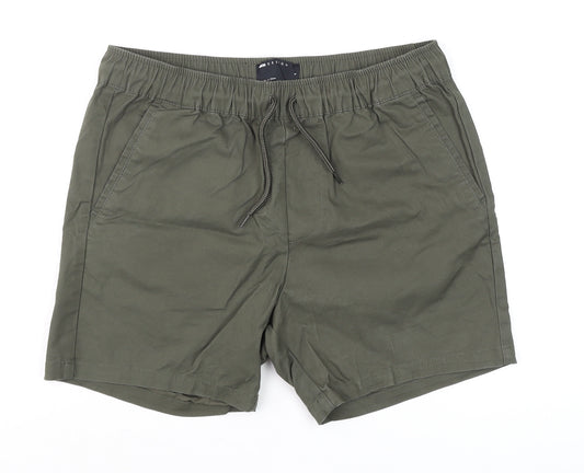 ASOS DESIGN Men's Green Chino Shorts S Regular Fit 32in Waist