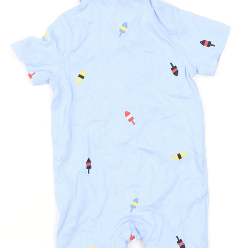 Tommy Hilfiger Blue Nautical Collared Short Sleeve Romper 3-6 Months