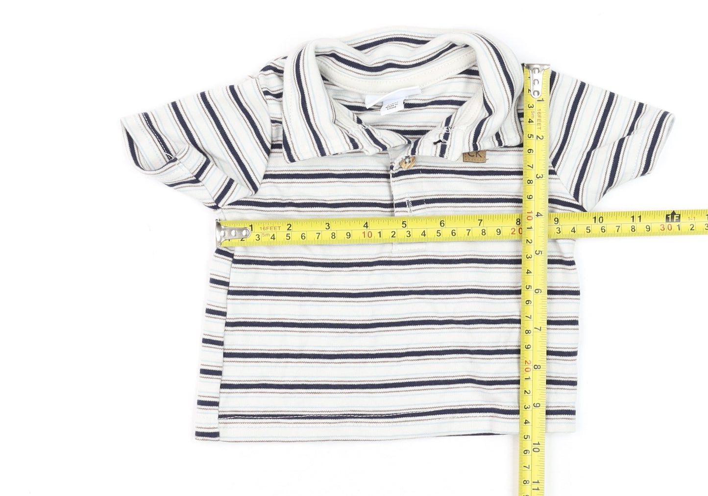 Calvin Klein Unisex Baby Multicoloured 3-6M Striped Jersey Shorts Set