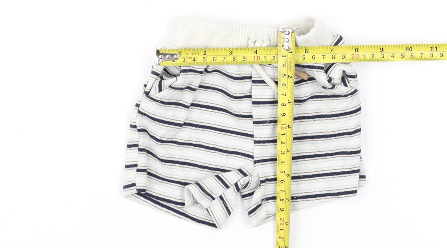 Calvin Klein Unisex Baby Multicoloured 3-6M Striped Jersey Shorts Set