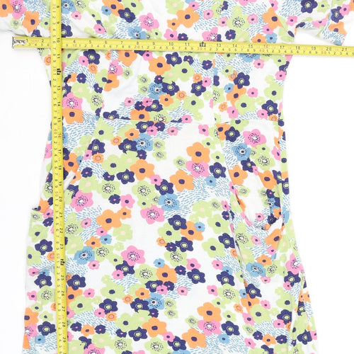 Amani Women’s Multicoloured Floral Bodycon Dress Size 4