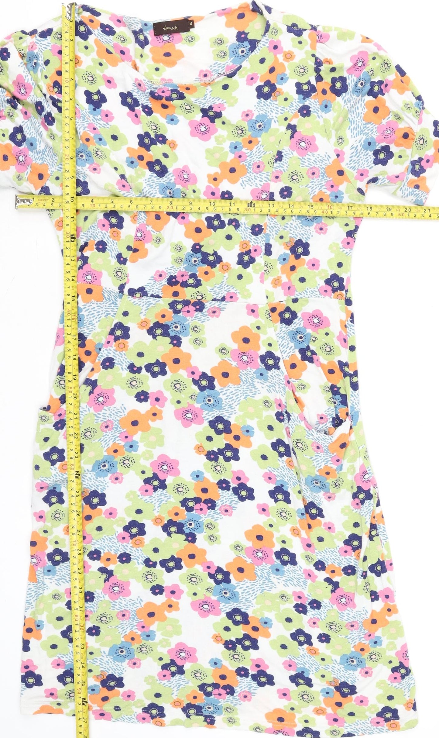 Amani Women’s Multicoloured Floral Bodycon Dress Size 4