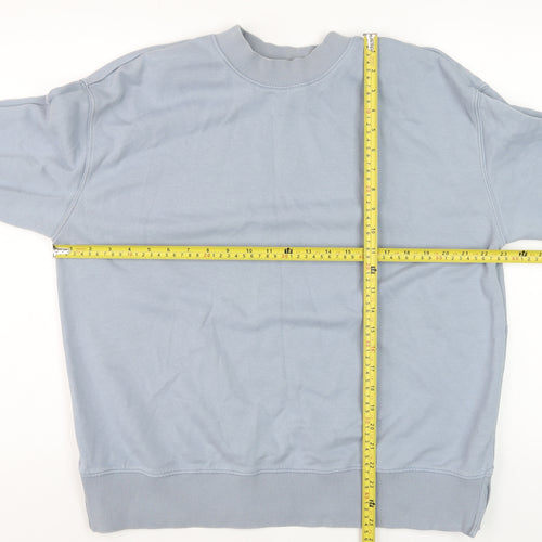 Next Petite Women’s Blue Pullover Sweatshirt Size L Cotton Blend