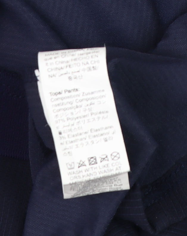 Manfinity Men's Blue 3XL Short Sleeve Collared Polo Shirt