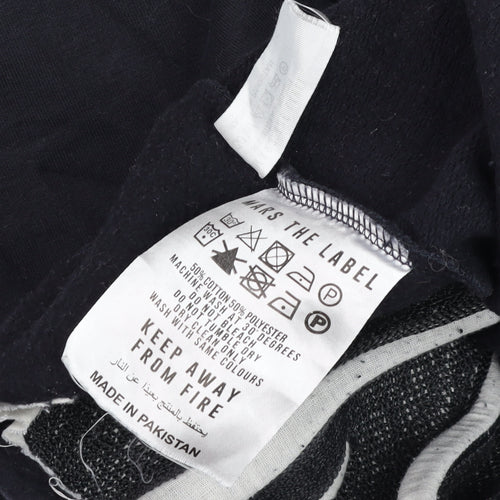 Mars The Label Men’s Black Jogger Sweatpants Size S Cotton Blend