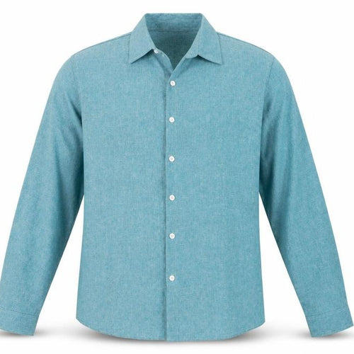 Manfinity Men's Blue 3XL Regular Fit Long Sleeve Dress Shirt