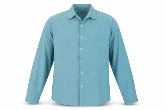 Manfinity Men's Blue 3XL Regular Fit Long Sleeve Dress Shirt