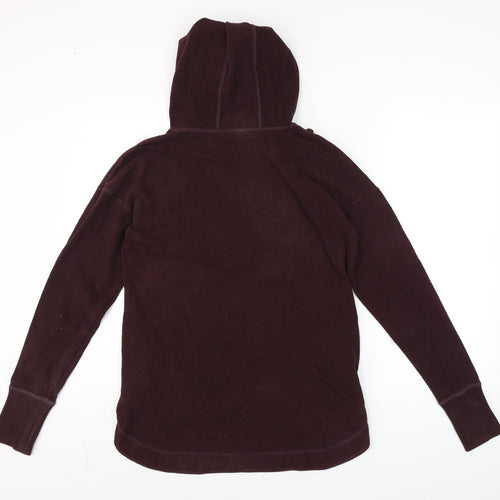 Sweaty Betty Womens Burgundy XXS Pullover Hoodie Cotton Blend