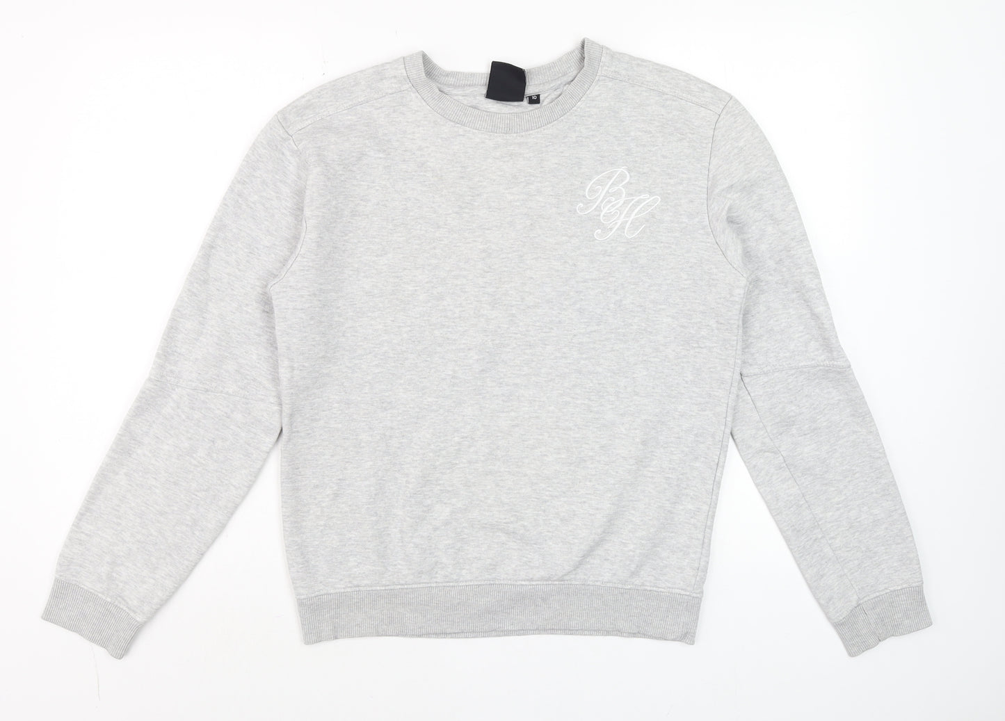 Beck & Hersey Men's Grey Pullover Crew Neck Jumper M