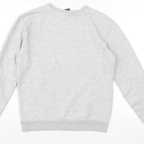 Beck & Hersey Men's Grey Pullover Crew Neck Jumper M