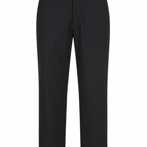 1880 Club Men's Black Regular Fit Polyester Viscose Formal Trousers 30YL