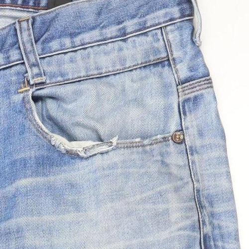 G-Star Men’s Blue Straight Fit Jeans Size 34W 30L Light Wash Denim