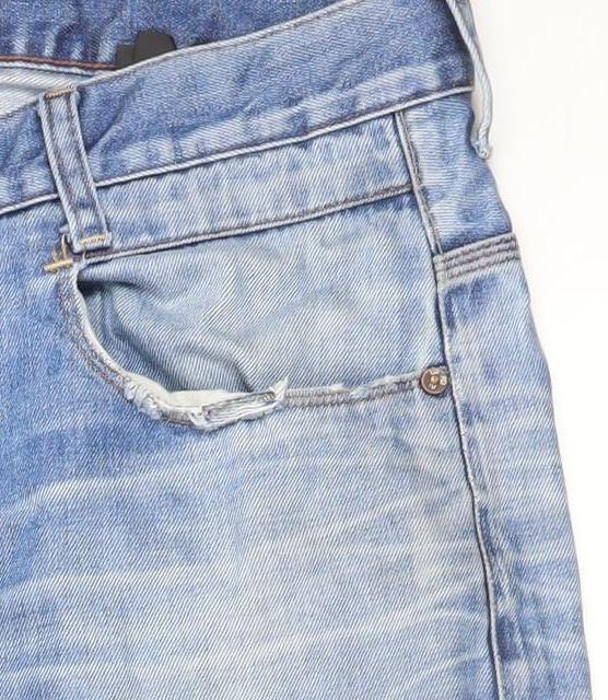 G-Star Men’s Blue Straight Fit Jeans Size 34W 30L Light Wash Denim