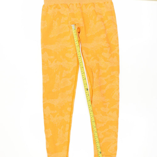 Lone Wolf Womens Yellow Camouflage Seamless Leggings M