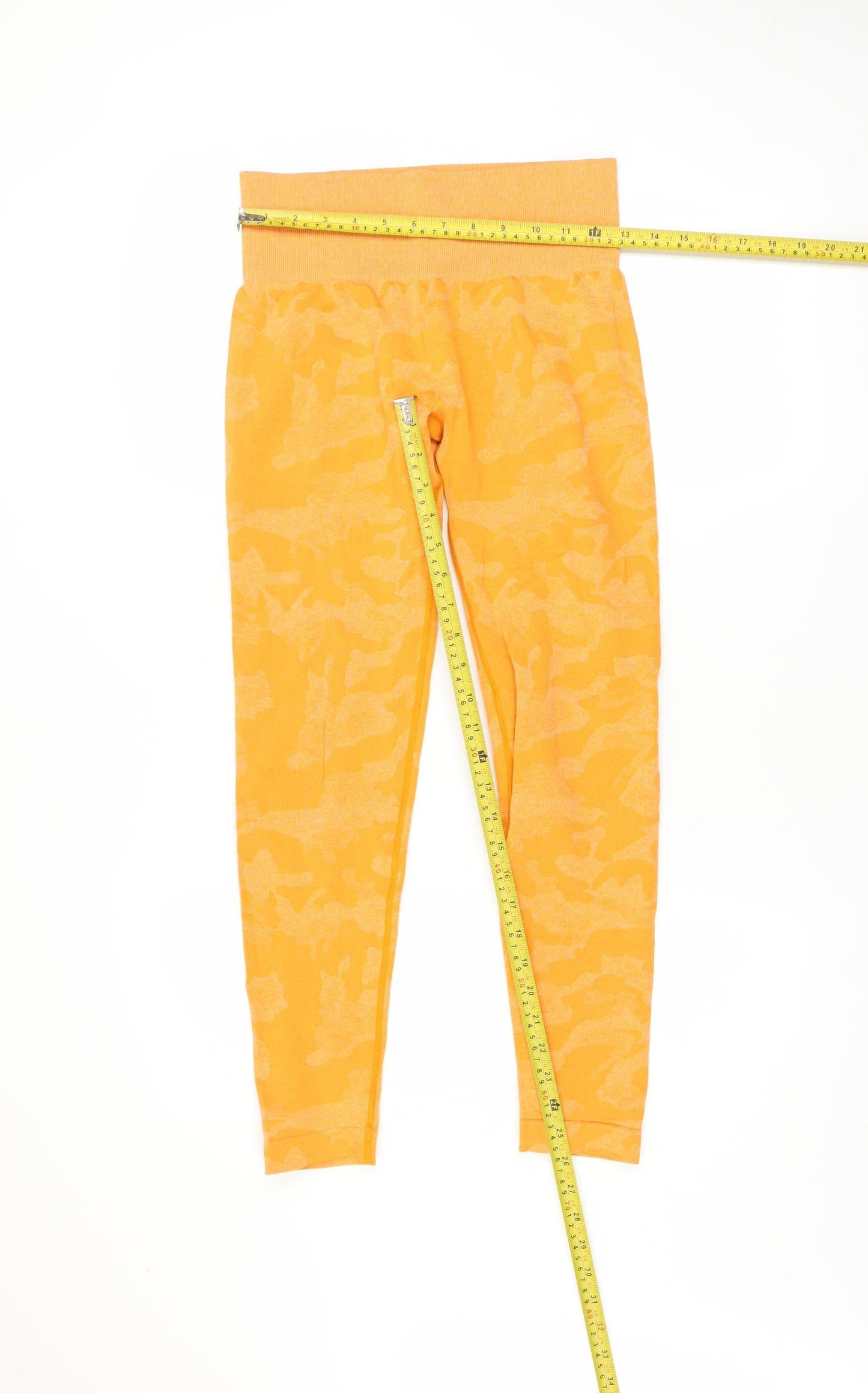 Lone Wolf Womens Yellow Camouflage Seamless Leggings M