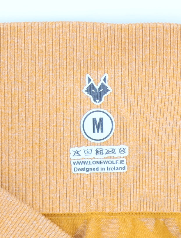 Lone Wolf Womens Yellow Camouflage Seamless Leggings M