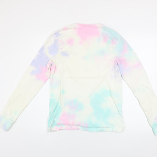 Champion Unisex Multicoloured Tie-Dye XS Long Sleeve Cotton Top